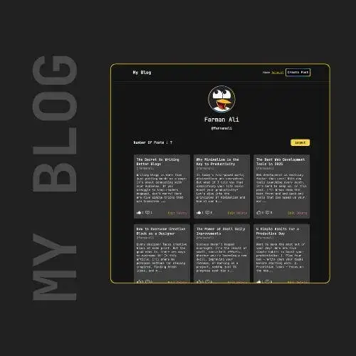Blog project by MERN stack developer Farman Ali